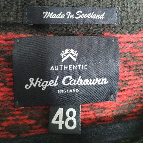 Nigel Cabourn Fair Isle Sweater Mens Size 48 US Medium - Picture 3 of 4